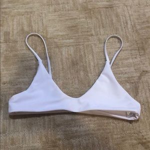 Zaful white small bikini top
